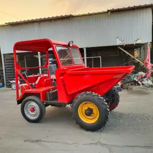 晟鑫前卸式翻斗车 小型四轮蹦蹦车 建筑工地柴油一吨翻