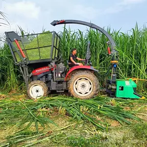 前置割台青储机 秸秆粉碎回收青储机 鑫联定制高效切碎回收机