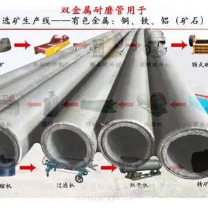 宁兴管道 双金属耐磨钢管 KMTBCr28材质 碳化铬弯头 抗磨变径