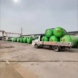 陕 西渭 南临 渭区成品玻璃钢化粪池地埋式一体化隔油池20立方生产厂家