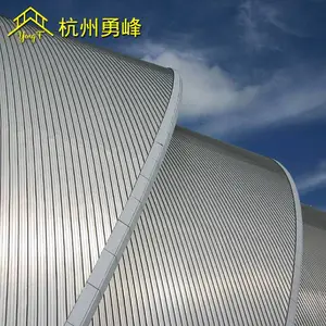 钢结构铝镁锰屋面板 可定制 广场商场直立锁边金属屋面集成系统