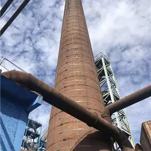 辽源烟囱维修公司锅炉烟囱加固避雷针更换爬梯安装