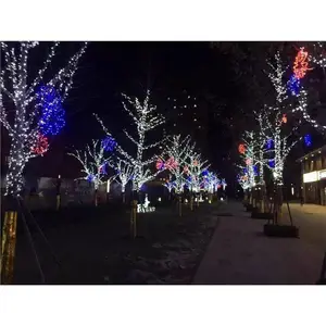 凤凰展翅灯光秀 灯光展布展来图定制