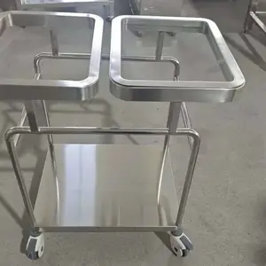 加厚不锈钢医疗垃圾分类车小推车医院器械垃圾分类收纳车医用手术推车仪器推车推车