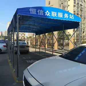 夜宵蓬烧烤大排档雨棚移动雨篷推拉工厂活动仓库帐篷