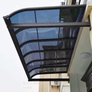 供应雨篷定做加工 铝合金雨篷 别墅露台雨棚 自建房铝合金雨搭子安装