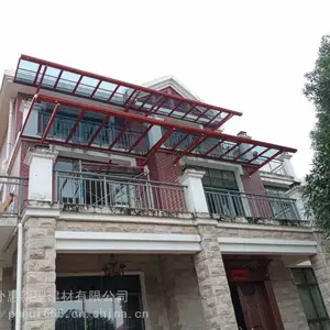 耐候铝合金雨棚_耐力板雨棚_别墅雨棚批发供应