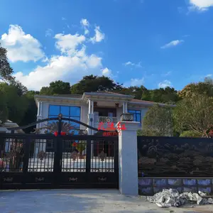 铝艺大门多少钱一平方？常德武陵红庭院大门生产直销