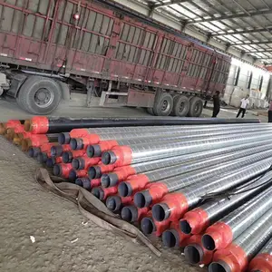 加工预制架空铁皮保温钢管DN200热力输送聚氨酯保温管道