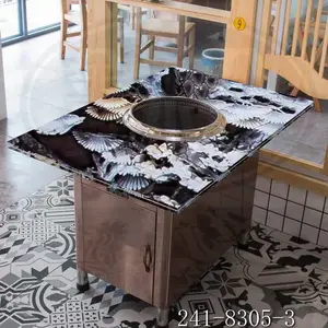 无锡永会无需换水智能净化光触媒纳米技术大理石火锅桌椅