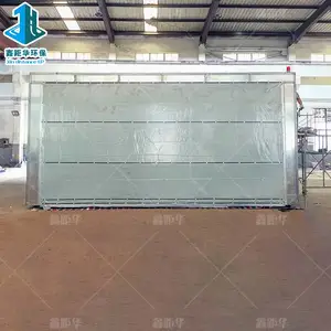 无锡移动喷漆房_电动轨道式 烤漆房_活动油漆房
