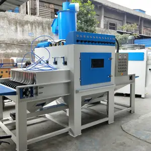 全自动喷砂机平面通过输送式打砂机木板玻璃铝件型材模具喷砂设备
