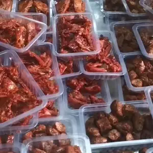 周黑鸭同款气调锁鲜一次性塑料托盒 卤味零食密封保鲜盒定制
