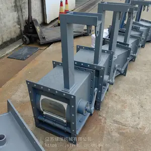 矿粉库底电动流量控制阀 绿瑞机械 CP400弧形阀
