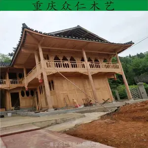 贵州实木传统木房子 樟子松现代木别墅设计安装 众仁木艺