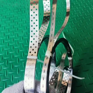 眼镜杀菌烘干流水线用打孔传动钢带 冲孔钢带定制加工