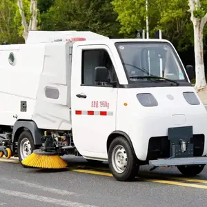 小型纯电动道路清扫车 新能源洗扫车 公园物业道路扫地车