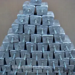 可定制船用牺牲阳极 压载水舱常用防腐锌块 船体阳极