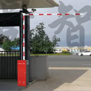鹿晟智能 抗风耐腐蚀 威海停车场智能道闸 文登广告道闸安装 乳山车牌识别无人值守管理系统青岛广告道闸
