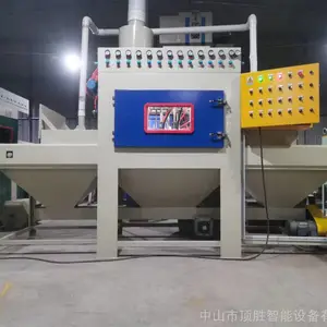 安徽通过式全自动喷砂机 合肥全自动输送式喷砂机 不锈钢铝板自动喷砂机工厂