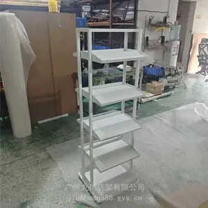 名创多层置物架落地书架饰品店边墙货架简易收纳整理架铁艺展示架商用货架