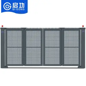 启功电动悬浮折叠门铝合金悬浮大门平移门别墅庭院门