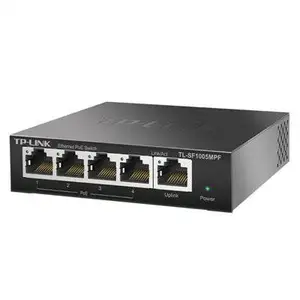 TP-LINK TL-SF1005MPF百兆5口PoE交换机AP摄像头供电器300M远距离