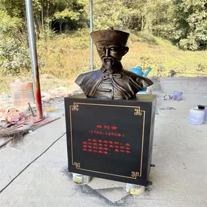 玻璃钢人物雕塑小品 玻璃钢仿铜人物雕塑 园林林侧徐人物雕塑