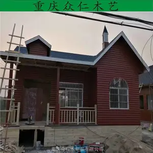 景区实木景观木屋 公园碳化木休闲木房子 众仁木艺