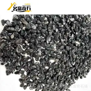 海南水磨石黑色砾石图片 海南砾石造景铺路 海南黑色小石子价格多少