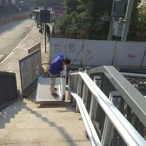 楼道斜挂式升降机 启运台阶式无障碍平台 爬楼设备铜陵市