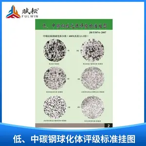 金相挂图 标准图谱 低、中碳钢球化体评级标准挂图(JB/T5074--2007)