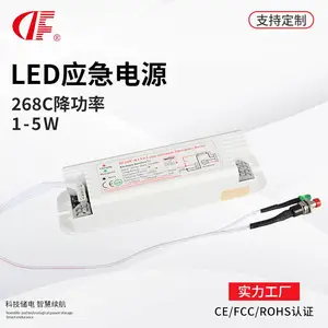 内置式led平板灯筒灯5-40W小型EPS消防应急驱动一体式降功率LED应急电源