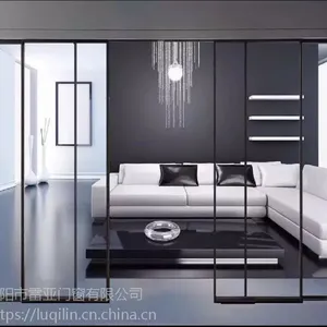 洛阳鹿麒麟隔音玻璃门窗无轨推拉极简夹胶玻璃内装隔音窗