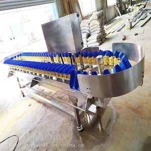 全自动料盒自动称重分拣机 小龙虾多级重量分选机