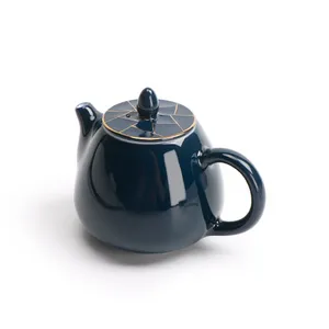 陶鼎轩霁蓝家用简约现代茶具套装