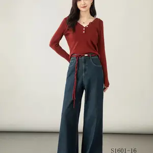 份货莎飞秋冬修身显瘦宽松牛仔裤走份批发货源一手供应