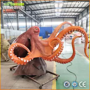 定制鱿鱼机模 会动会叫恐龙机模 仿真恐龙雕塑厂家 恐龙模型制作
