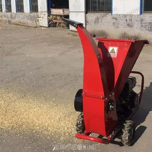 汽油动力树杈碎枝机 残枝树叶粉碎机 河南省小区物业树枝粉碎机