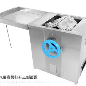 香酥手动燃气式蛋卷机不锈钢六面滚筒蛋卷制作设备