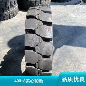 供应装载机用耐刺扎横向花纹400-8实心轮胎