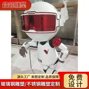 玻璃钢雕塑定制厂家商场美陈网红公仔卡通迎宾人物泡沫玩偶吉祥物