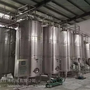 蔓越莓果酒酿造设备 小型果酒发酵生产线 日产量5吨设备清单