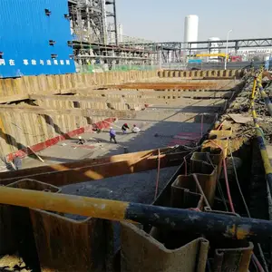马鞍山钢板桩工程 9m拉森钢板桩多少钱一天 12米钢板桩施工报价表