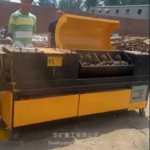 钢管调直刷漆除锈一体机 脚手架管修圆除灰刷漆机 带喷漆圆管调直机