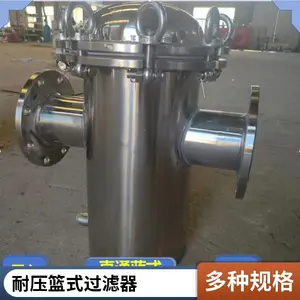 直通蓝式过滤器 DN50 篮式除污器 快开 304 水处理 支持定制