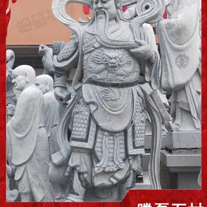 福建惠安石雕人物像雕刻 大理石关公人物像定制