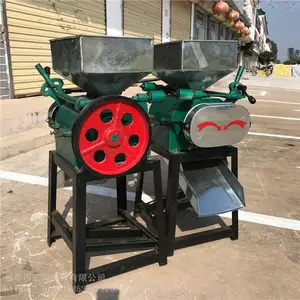销售花生分瓣机 尿素化肥颗粒破碎机 家用玉米脱皮制糁碾米机