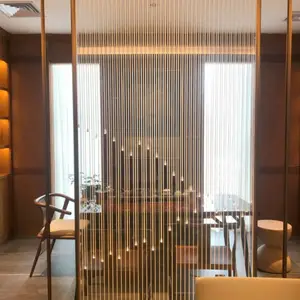 沧州厂家直供酒店大堂 售楼部不锈钢屏风隔断 玫瑰金不锈钢屏风