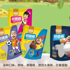 芝仕坊奶酪棒3支装 熊出没 奶香浓郁,Q弹爽滑,好吃不腻 儿童零食